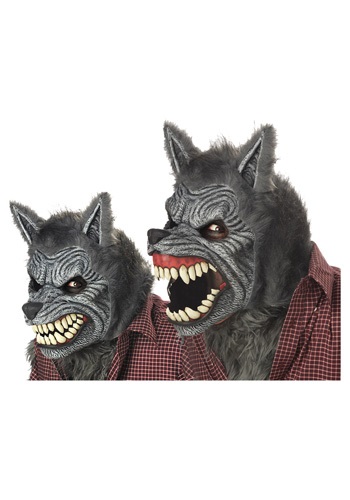 Grey Werewolf Ani-Motion Mask -image