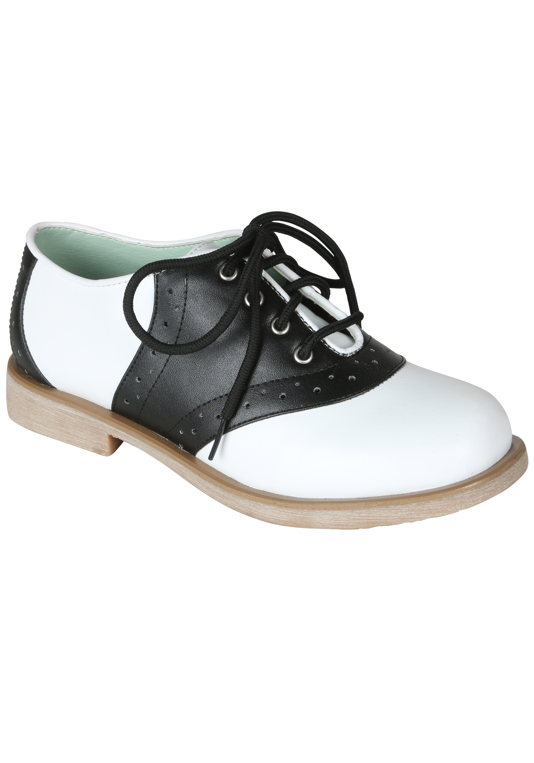... kids saddle shoes! They are just the right accessory for her 1950s