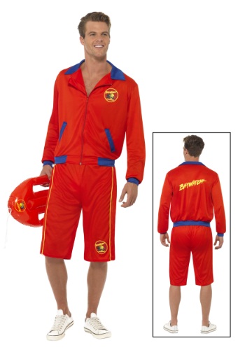 Baywatch Beach Men's Lifeguard Costume -image