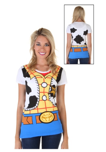 Womens Toy Story I Am Woody Costume T-Shirt -image