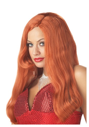 Red Movie Star Wig -image