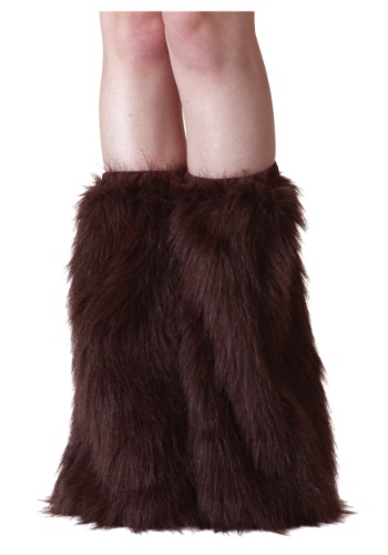 unknown Adult Brown Furry Boot Covers