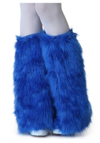 Adult Royal Blue Furry Boot Covers By: Fun Costumes for the 2022 Costume season.