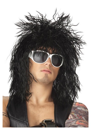Black Rocker Dude Wig By: California Costume Collection for the 2022 Costume season.