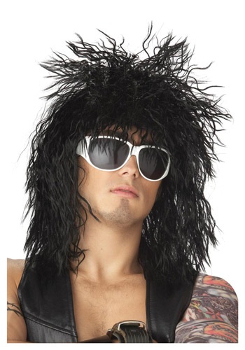 unknown Black Rocker Dude Wig