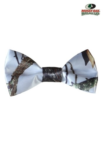 White Mossy Oak Pre-Tied Bow Tie -image