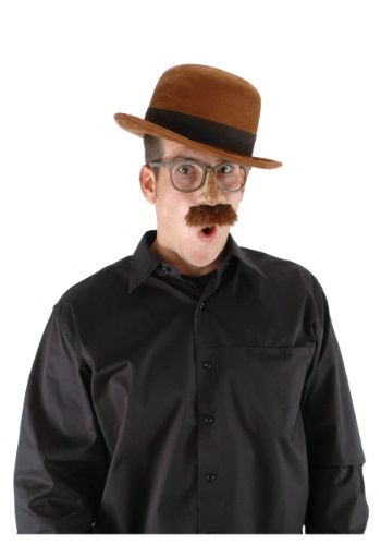 Bowler Brown Hat -image