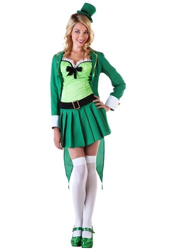 Womens Lucky Leprechaun Costume -image