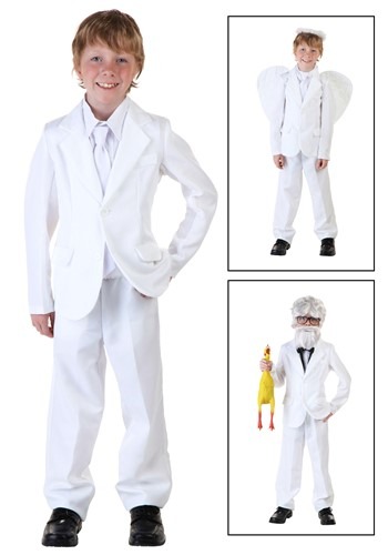 unknown Child White Suit Costume