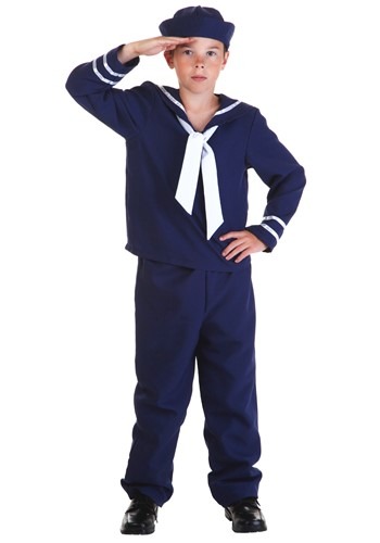unknown Child Blue Sailor Costume