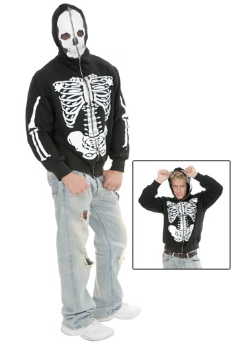 Skeleton Hooded Sweatshirt -image
