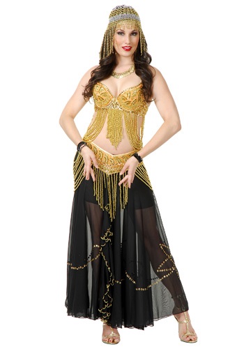 Golden Belly Dancer Costume -image