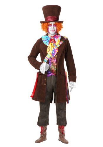 Deluxe Plus Size Mad Hatter Costume -image
