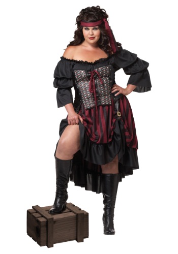 Plus Size Pirate Wench Costume -image