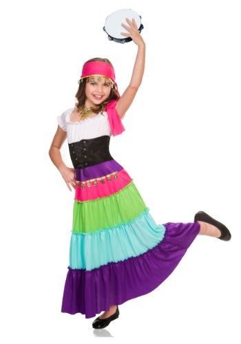 unknown Child Renaissance Gypsy Costume