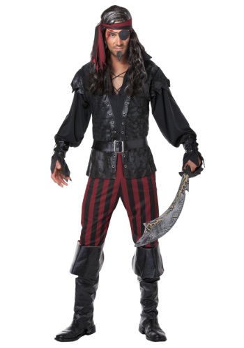 Men's Ruthless Rogue Pirate Costume -image