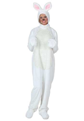 Plus Size White Bunny Costume -image