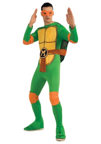 Adult Classic TMNT Michelangelo Costume -image