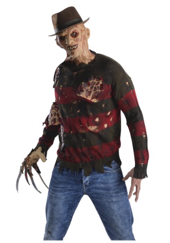 Freddy Sweater w/ Burned Flesh Adult By: Rubies for the 2022 Costume season.