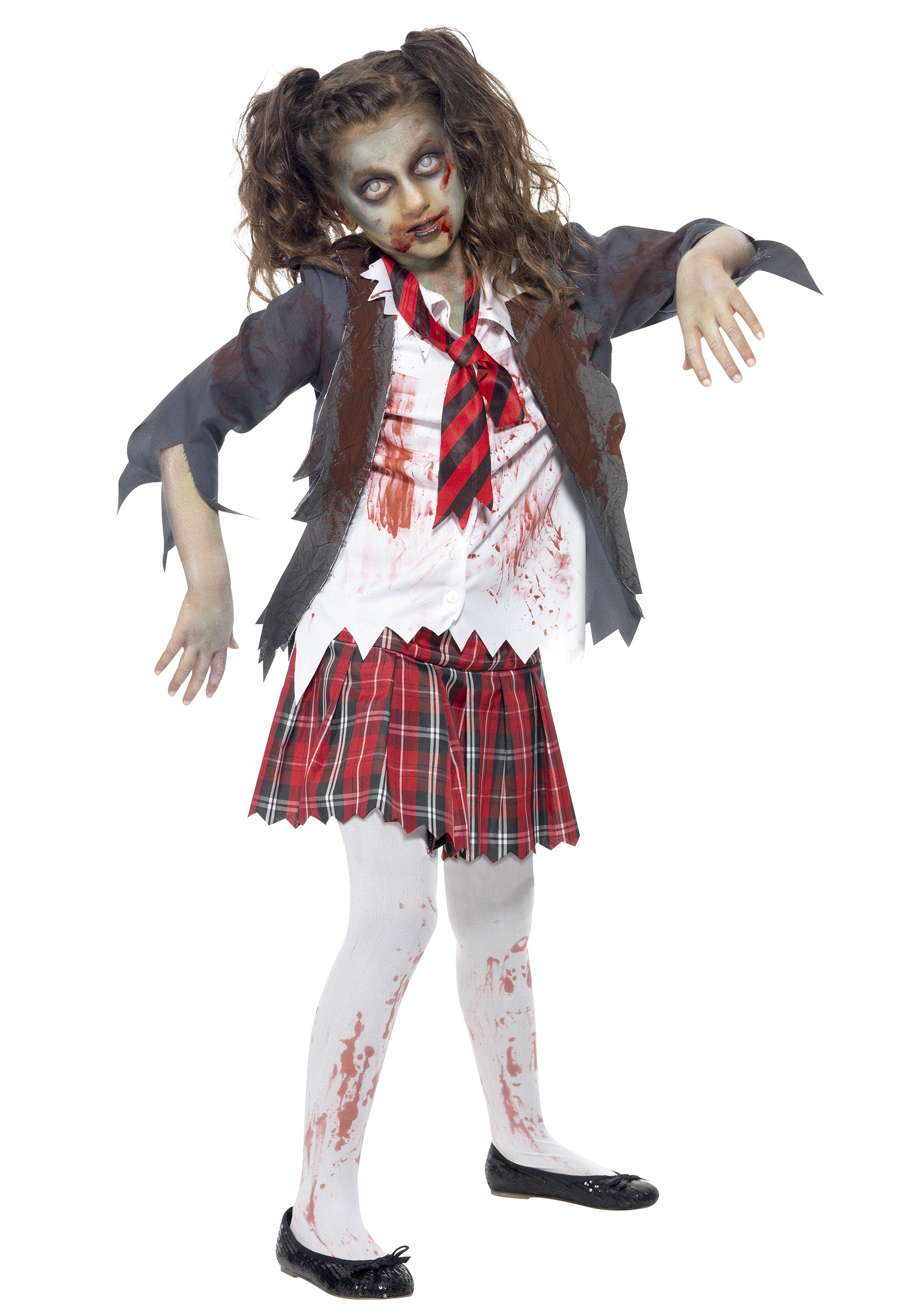 Zombie School Girl Halloween Costume 