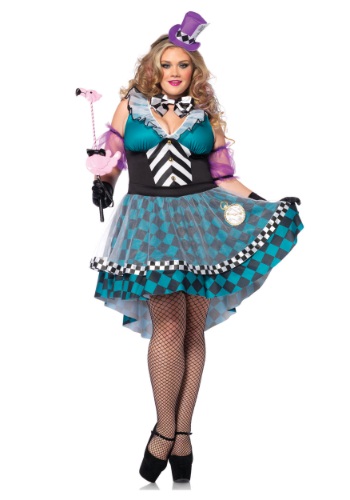 Plus Size Manic Mad Hatter Costume