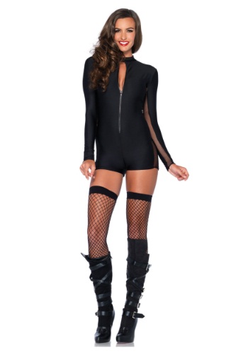 Zipper Front Romper -image