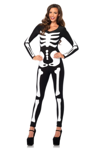 Glow In the Dark Skeleton Catsuit -image
