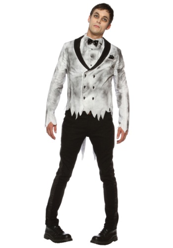 Mens Plus Size Zombie Groom Costume -image