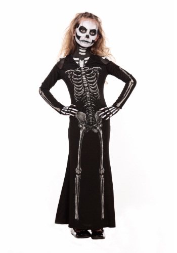Child Skeleton Sweetie Maxi Dress By: Seeing Red, Inc. for the 2022 Costume season.