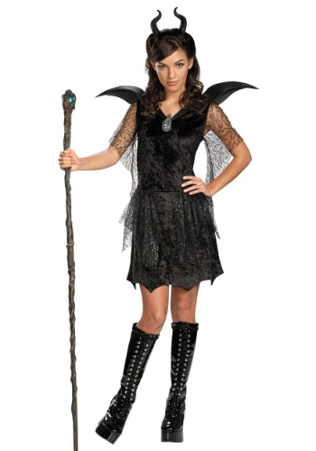 Tween Black Maleficent Gown Costume By: Disguise for the 2022 Costume season.