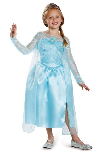 unknown Girls Frozen Classic Elsa Snow Queen Gown