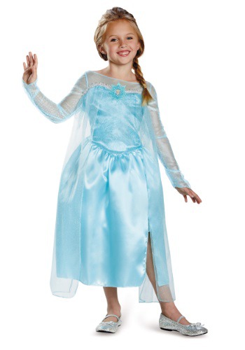 Girls Frozen Classic Elsa Snow Queen Gown -image
