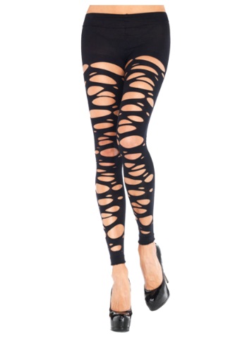 unknown Tattered Footless Tights