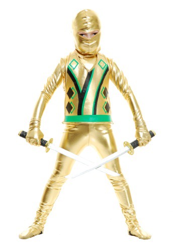 Child Gold Ninja Avengers Series III By: Charades for the 2022 Costume season.