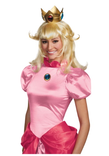 Princess Peach Adult Wig -image