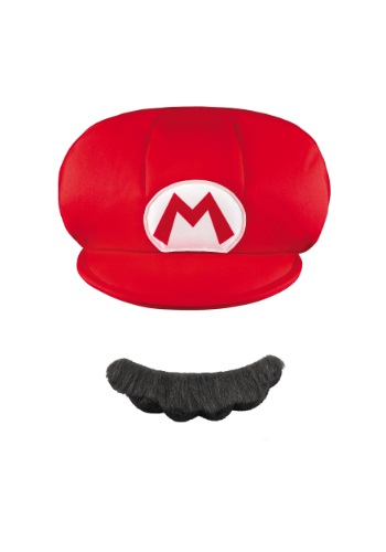 Mario Child Hat and Mustache -image