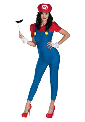 Women's Deluxe Mario Costume -image