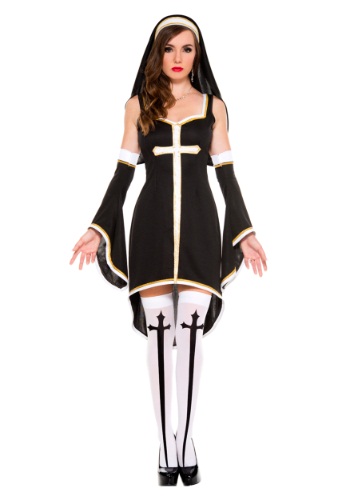 Women's Sinfully Hot Nun Costume -image
