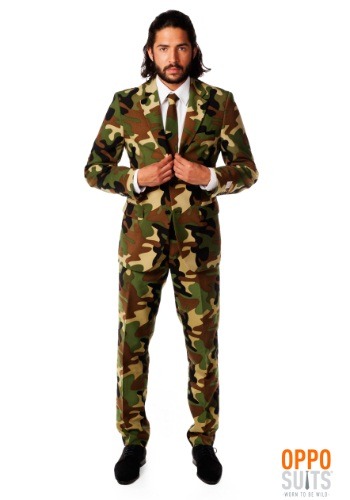 Mens OppoSuits Camouflage Suit -image