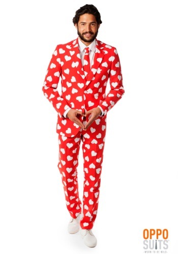 Mens OppoSuits Mr. Lover Heart Suit By: Opposuits for the 2022 Costume season.