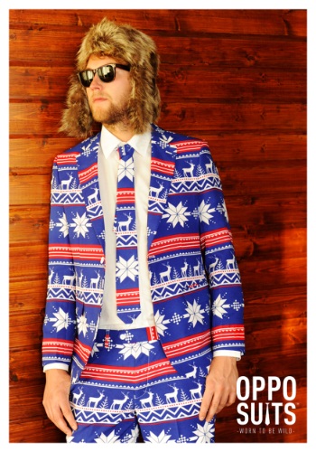 Mens OppoSuits Christmas Sweater Suit -image