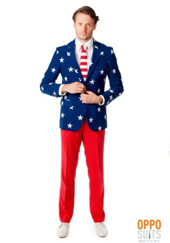 unknown Men's OppoSuits Stars and Stripes Suit