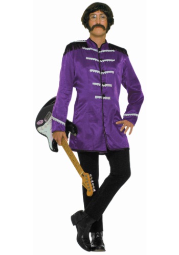 Adult Purple British Explosion Costume -image