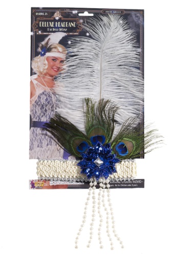 Peacock Flapper Headband -image