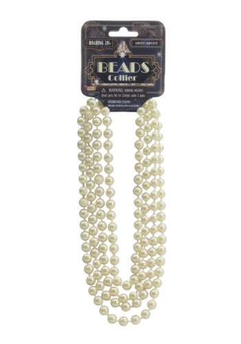 Ivory Flapper Beads By: Forum for the 2022 Costume season.