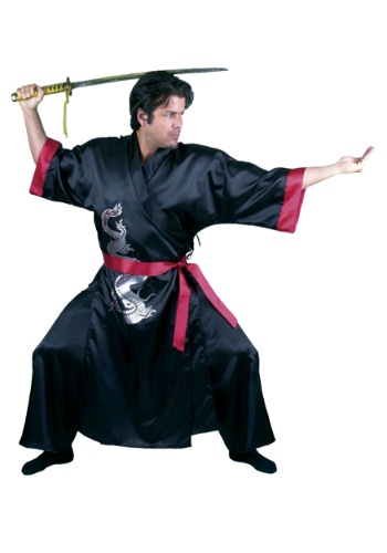 Black Samurai Adult Costume -image