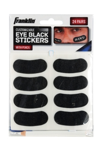 Eye Black Stickers By: Franklin Sports for the 2015 Costume season.