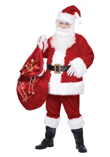 unknown Plus Size Deluxe Classic Santa Suit