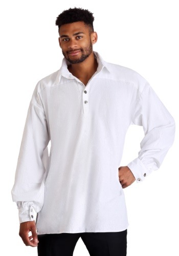 Plus Size White Highlander Shirt By: Bayi Co. for the 2022 Costume season.