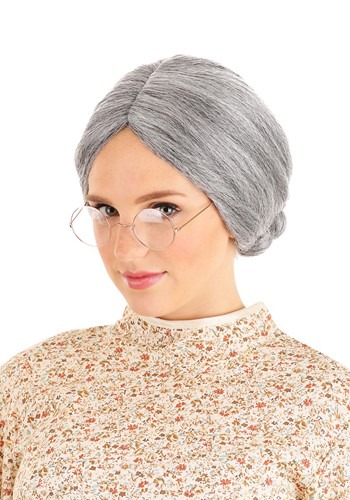 Grey Old Lady Wig -image
